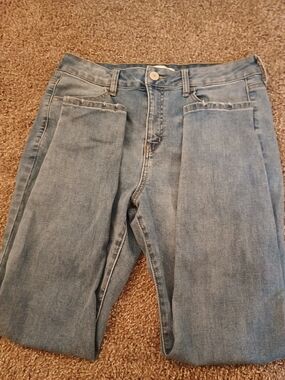 SO Light Blue Denim Jeggings - High Rise Straight Leg